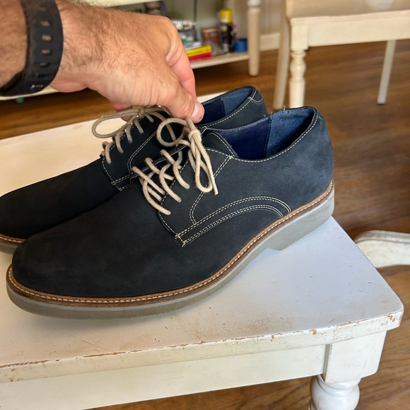 Dark Blue Suede Shoes - Stylish shoes with Classic Design by Wallin & Bros main image 4